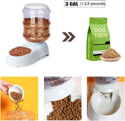 Automatic Dog Feeder and Water Dispenser Set
