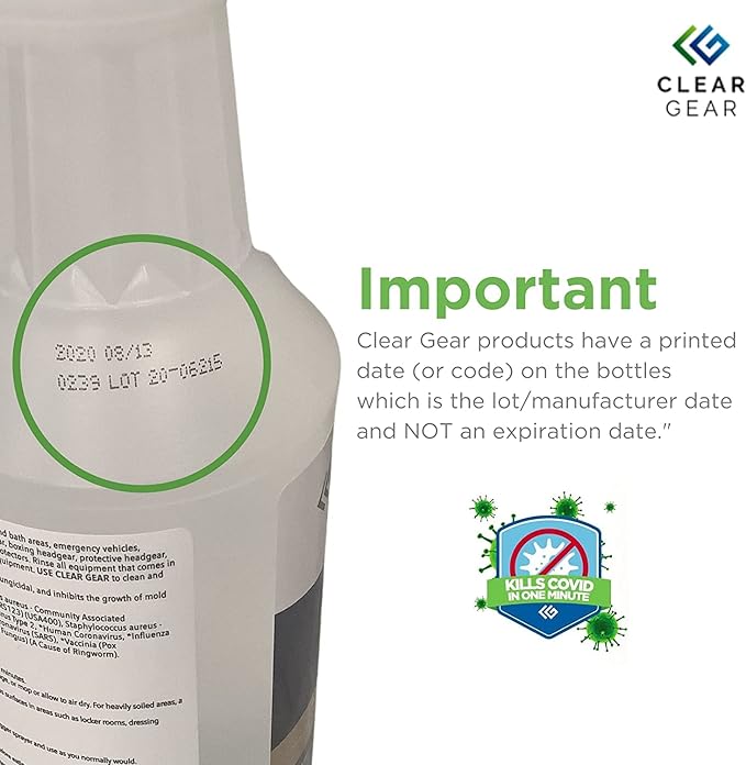 Clear Gear Disinfectant Cleaner, and Deodorizer