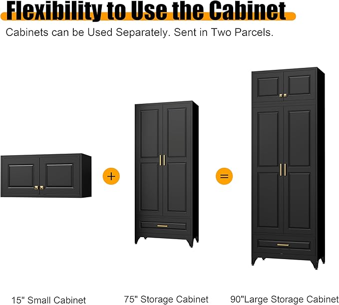 Kitchen Pantry Storage Cabinets, Kitchen Cupboard, Large Steel Cabinets