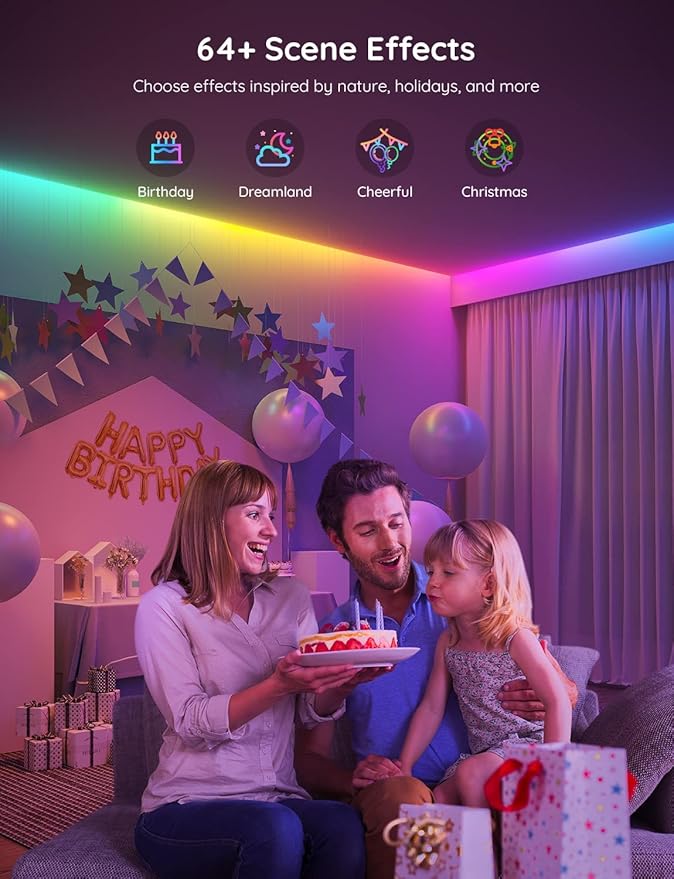 Govee RGBIC LED Strip Lights, 32.8ft Smart LED Lights