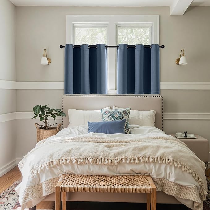 MIULEE Short Curtains for Windows