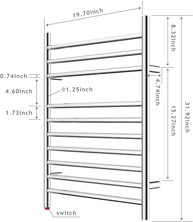 HEATGENE Towel Warmer, Compact Electric Towel Warmer