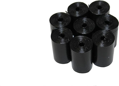 120 Easy Open & Strong Leak-Proof Poop Bags Dog Waste Bags 13.25 x 9" Made in USA .Bags are easier to tie than standard 12 inch bags (Black)