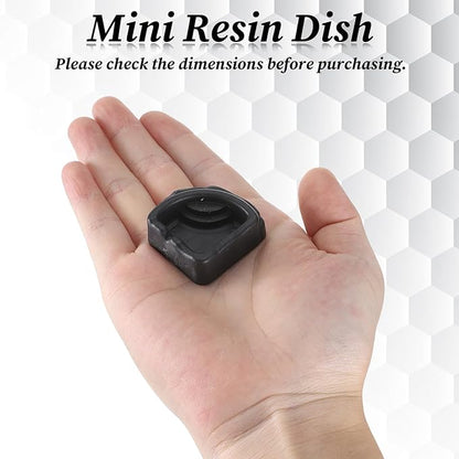 6 Pcs Spider Micro Water Bowl, Mini Resin Dish Tiny Bowl Enclosure Accessories for Tarantula, Spider, Hermit Crab, Millipede, Tiny Reptile (1.65" D, 0.59" H)