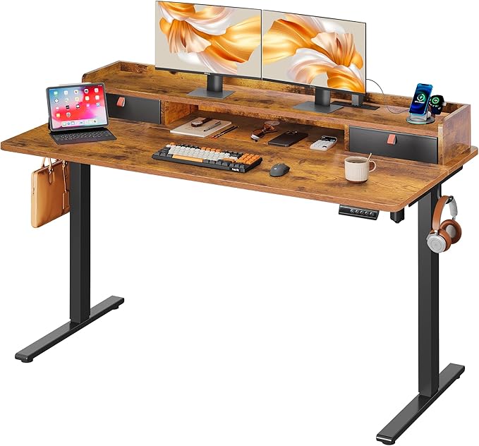 DEVAISE 55×28 Inch Electric Standing Desk