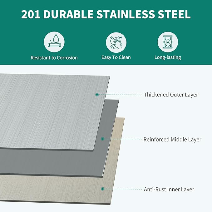 YITAHOME Stainless Steel Adjustable Work Table with 36" 12" Shelf, Overshelves & Drawer - NSF Metal Prep Table for Kitchen, Home, Restaurant & More