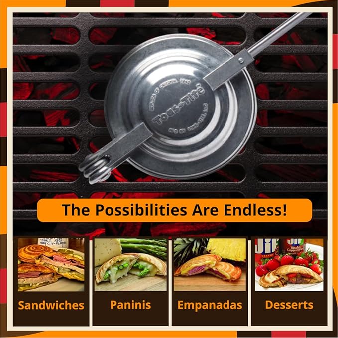 Sandwich Grill 3-Pack | Handheld Sandwich Maker & Panini Press, Portable Cast