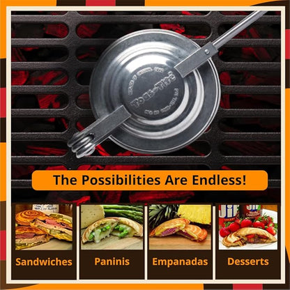 Sandwich Grill 3-Pack | Handheld Sandwich Maker & Panini Press, Portable Cast