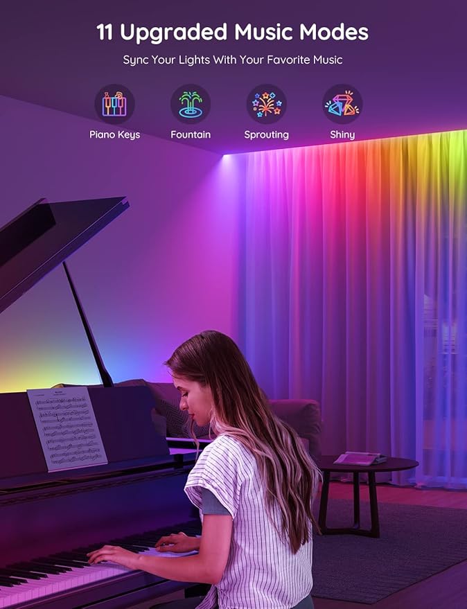 Govee RGBIC LED Strip Lights, 32.8ft Smart LED Lights