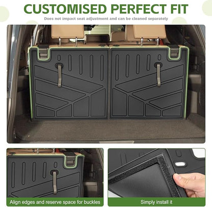 3rd Row Seat Back Mat for 2025 2026 Toyota 4Runner 7 Seats Gas, Backrest Mats Rear Seatback Cover All Weather TPE Protector Cargo Liner Accessories(Not for Hybrid EV/i-Force MAX)