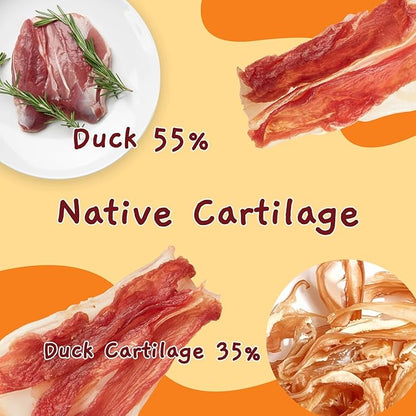 Jungle Calling Duck Wrapped Bones Dog Treats, Made with Real Meat & Cartilage, Rawhide Free Dogs Snacks,Healthy, Easily Digestible, and High Protein Chews Bone Treat