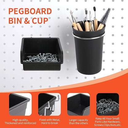 130PCS Pegboard Hooks Assortment