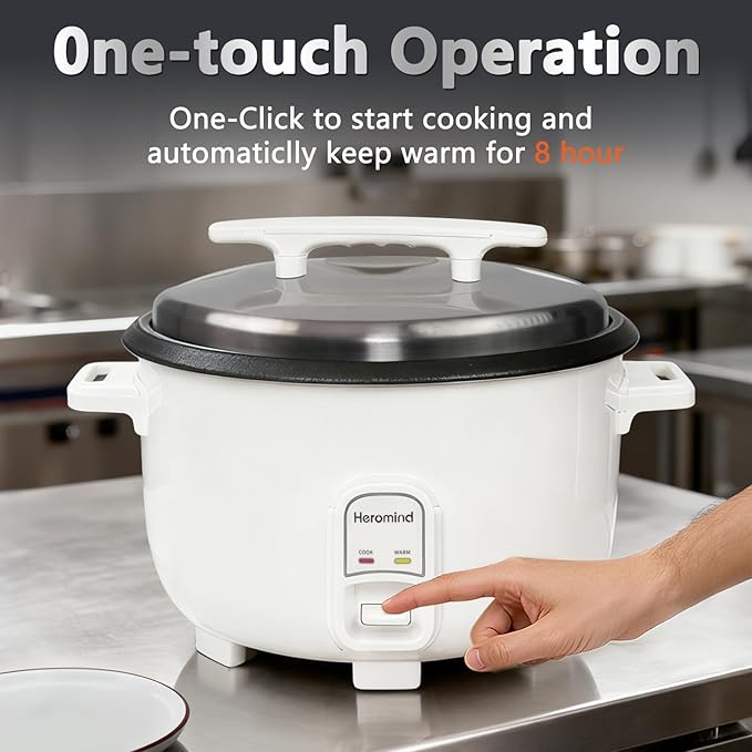 Commercial Rice Cooker, 46-Cup Rice Cooker, 9Qt / 10 L Large Rice Cooker