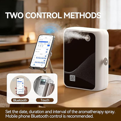 Waterless Essential Oil Diffuser-500ml Large Capacity, Smart App Control