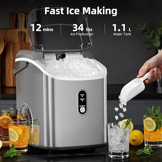 Antarctic Star Nugget Ice Maker Countertop