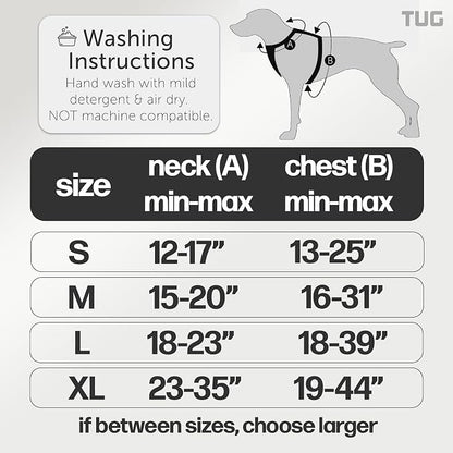 TUG Grab Dog Harness with Built-in Magnetic Traffic Leash (Small/Cream) | Padded Magnetic Traffic Handle | Dual Leash Clips | 4-Point Adjustable Fit | Durable Nylon
