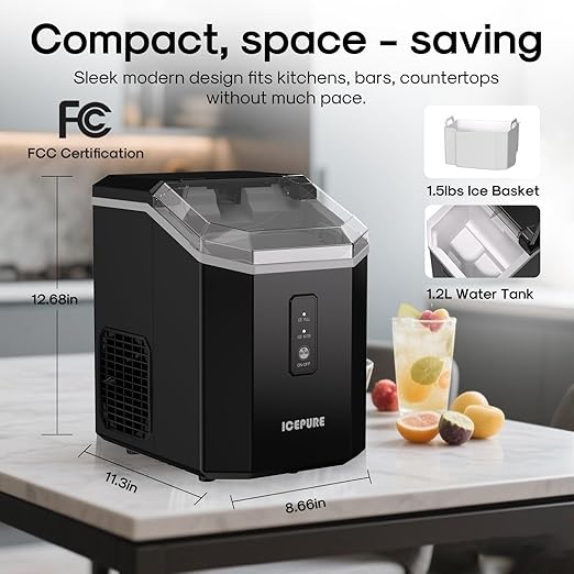 ICEPURE Nugget Ice Makers Countertop