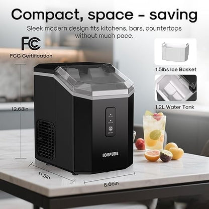 ICEPURE Nugget Ice Makers Countertop
