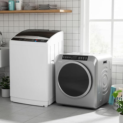 ROVSUN 3.5CuFt Portable Clothes Dryer and 25LBS Full-Automatic Washing Machine