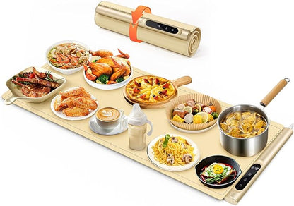 Graphene Food Warming Mat, Extra Large Electric Warming Tray