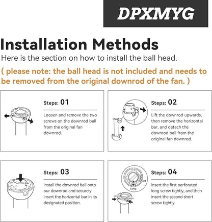 DPXMYG 60 inch Ceiling Fan Downrod