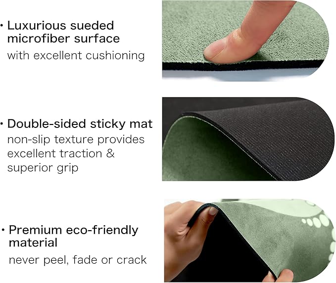 Knsbk Large Round Yoga Mat 4.6'X3.5mm for Exercise Premium Extra Thick, Ultra Comfortable, Non Slip, Meditation Mat