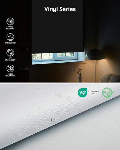 Yoolax Motorized Blinds with Remote, Waterproof Smart Blinds