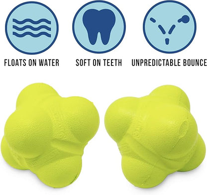 Hyper Pet Fetching Dog Toys - Throwing Bumpy Ball Dog Toy Made with EVA Foam - Lightweight & Floats on Water (Pack of 5)
