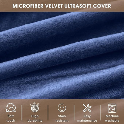 Bean Bag Chairs - Memory Foam Furniture BeanBag Chair - Kids/Teens Sofa with Soft Micro Fiber Cover - Round Fluffy Couch for Living Room Bedroom College Dorm