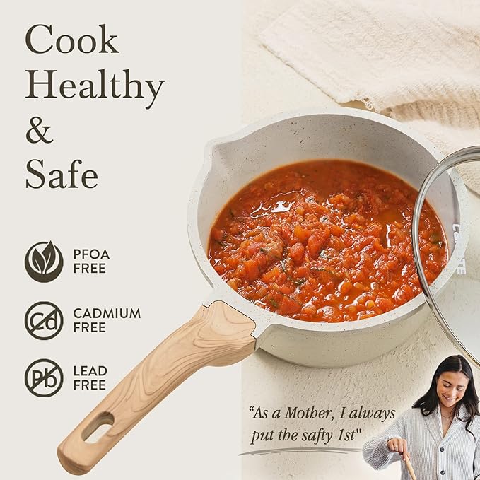 CAROTE 1.5Qt & 3.0Qt Sauce Pan Sets