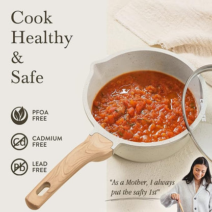 CAROTE 1.5Qt & 3.0Qt Sauce Pan Sets