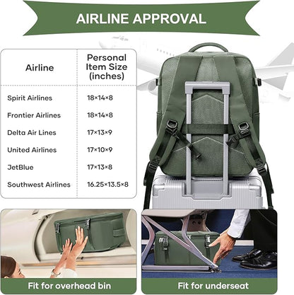 coowoz Vacuum Backpack Travel with Pump,Travel Backpack with Vacuum System For Women Men,Carry On Backpack,Hiking Backpack Waterproof Outdoor Sports Rucksack Casual Daypack,33L(Vacuum pump)