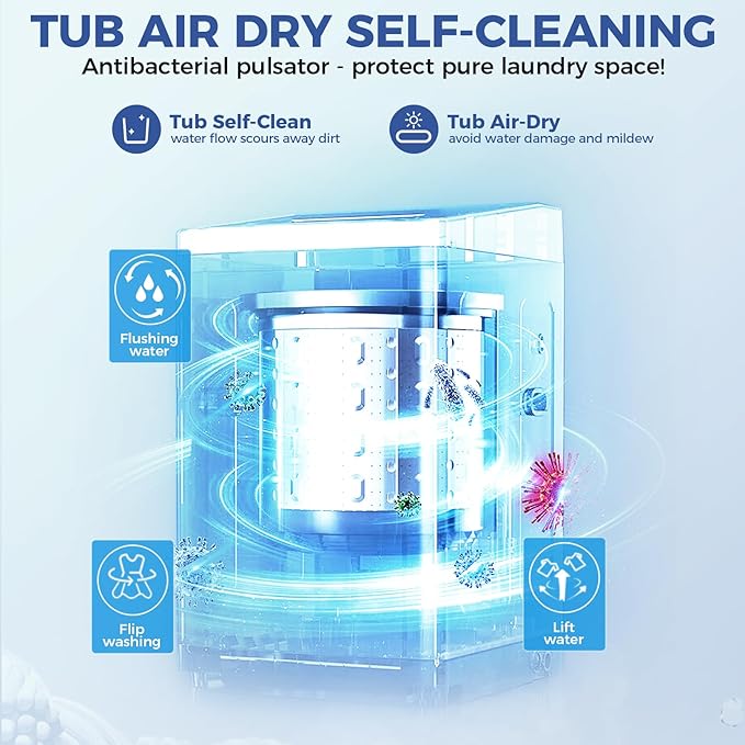 Nictemaw Portable Washing Machine 20Lbs Portable Washer