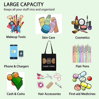 FOTAP Dog Owner Shopping Tote - Dog Park Bag and Doggie Gift