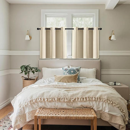 MIULEE Short Curtains for Windows