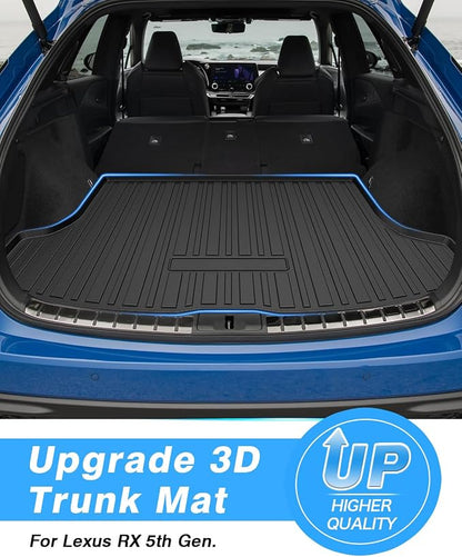 Powerty Trunk Mat for 2023 2024 2025 2026 Lexus RX RX350/RX350h/RX500h Accessories Cargo Mats TPO All Weather Cargo Liner Heavy-Duty Trunk Liners (Not for RX450h+)