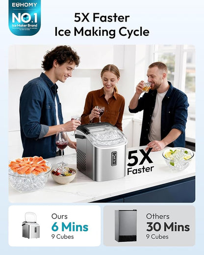 EUHOMY Countertop Ice Maker