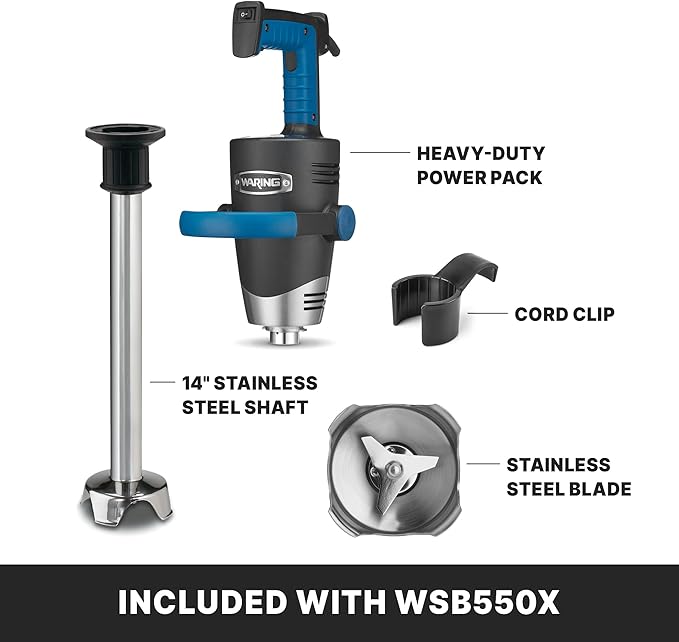 Waring EVOX 14" Big Stik Immersion Blender, 1.5 HP Variable Speed, 15-Gallon