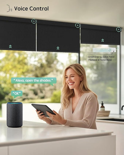 Yoolax Motorized Blinds with Remote, Smart Blinds