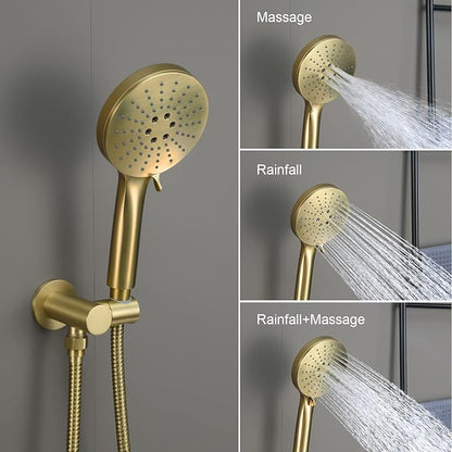Iriber Shower System Wall Mounted Shower Faucet Mixer Set