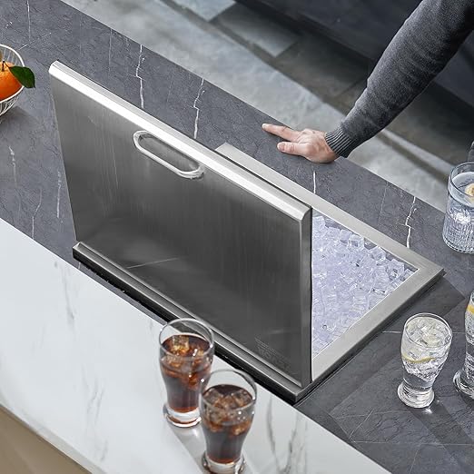 VEVOR Drop in Ice Chest, Commercial Ice Bin