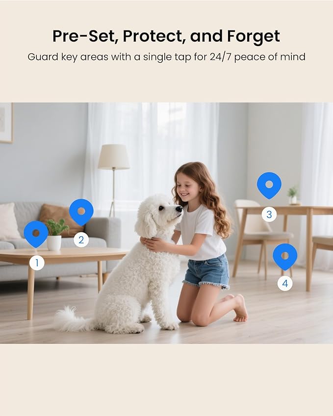 4K 8MP Indoor Security Camera, WiFi Camera