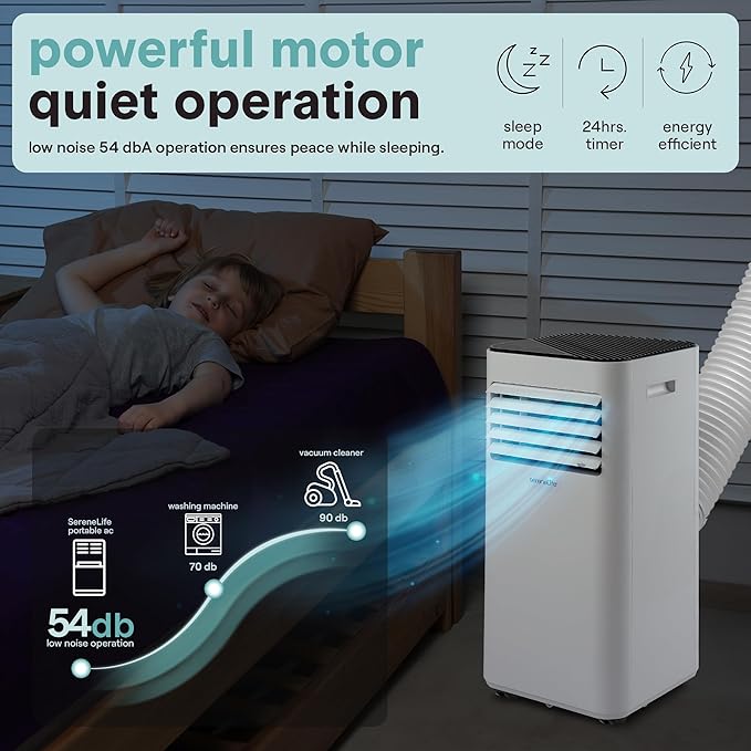 SereneLife Portable Air Conditioner 8, 000 BTU