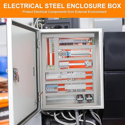 Cold Rolled Steel Electrical Box 23.6'' x 20'' x 8'' Indoor/Outdoor Thick