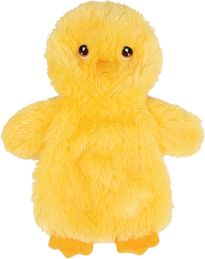 Best Pet Supplies Interactive Squeaky Dog Chew Toy, Ideal Dog Toys for Chewers, Small, Medium & Large Dogs, and Fetch Lovers - Crinkle Chicken (Yellow), Large