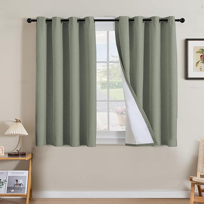 H.VERSAILTEX Linen Curtains 100% Blackout Curtains