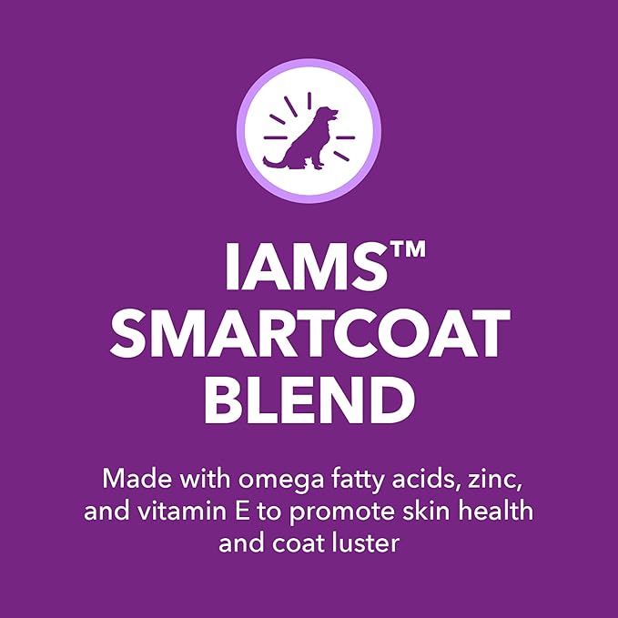 IAMS Advanced Health Skin & Coat Adult Dry Dog Food Chicken and Salmon Recipe, 27 lb. Bag