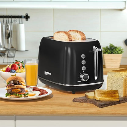 2 Slice Retro Stainless Steel Toaster
