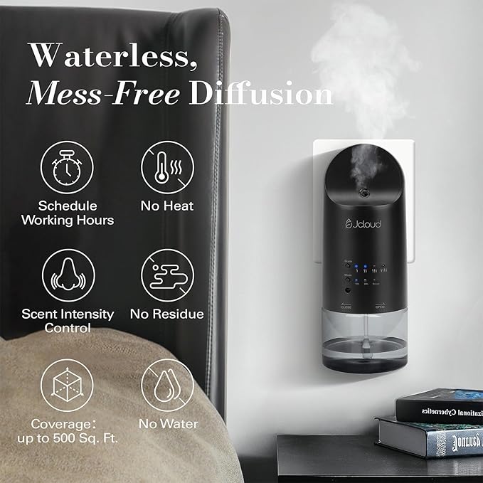 JCLOUD Plug in Diffuser Covers Up to 500 Sq. Ft.