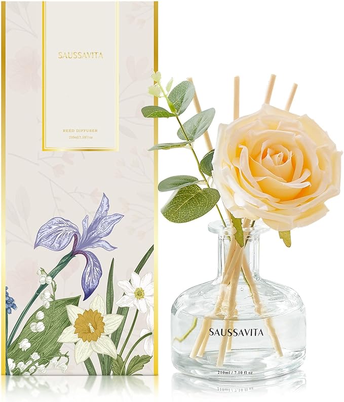 Reed Diffusers Set, 7.10 oz Vanilla Scented Diffuser